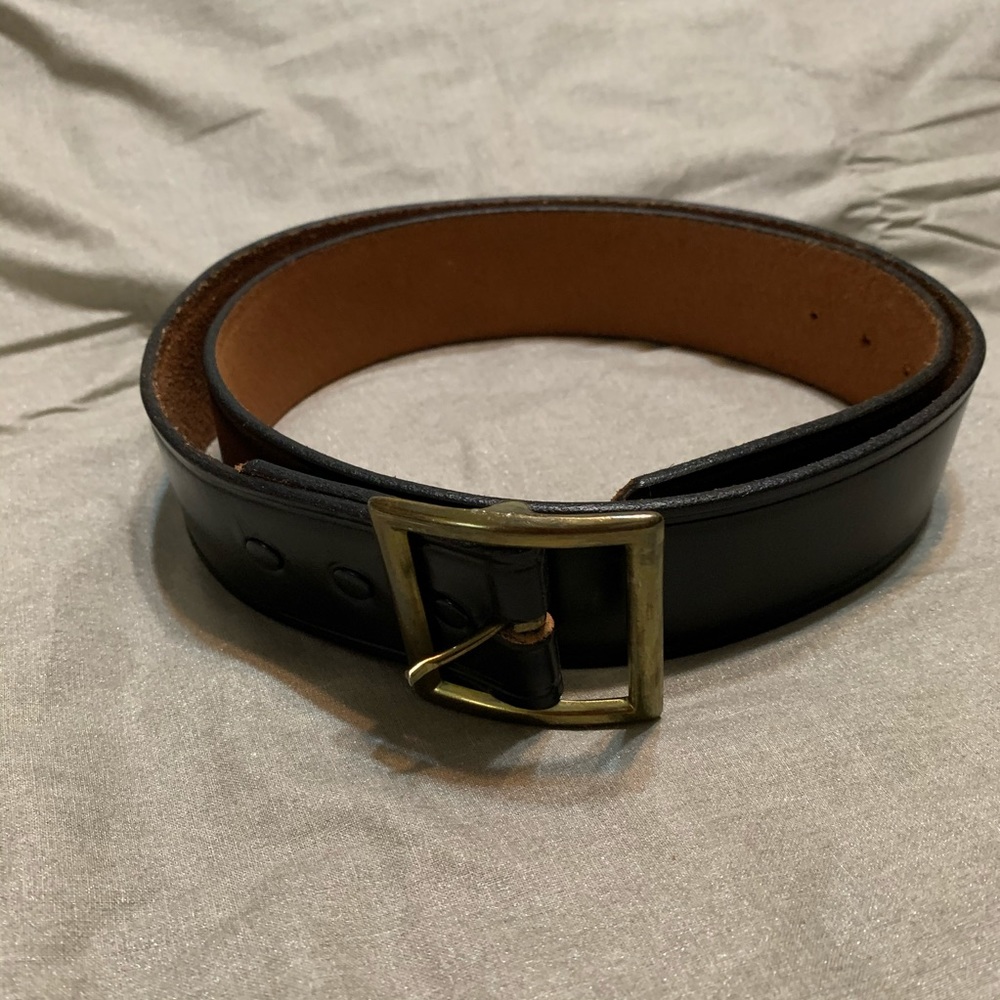 Black Men’s Cowhide leather Belt